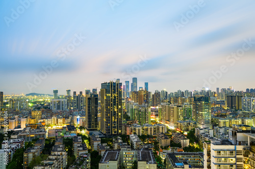 Modern urban architecture scenery in Shenzhen, China