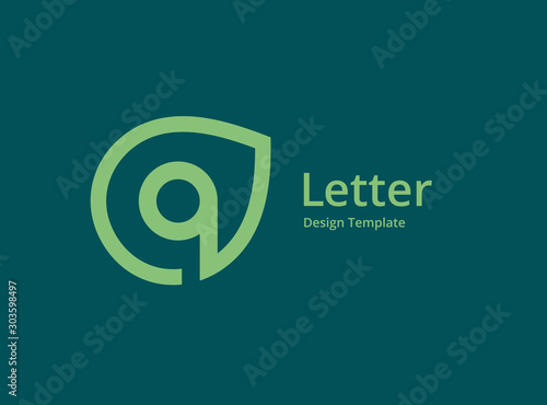 Free Download Letter Q or number 9 eco leaves logo icon design template elements - GFXLoad