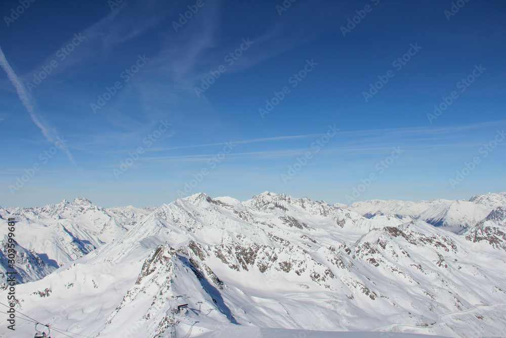 Winter mountains in Soelden