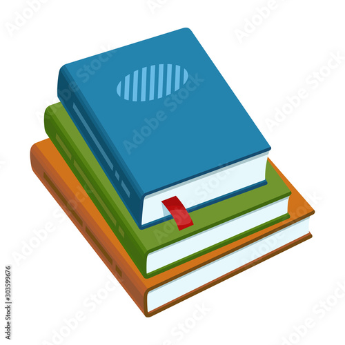 Stack of books vector icon.Cartoon vector icon isolated on white background stack of books .