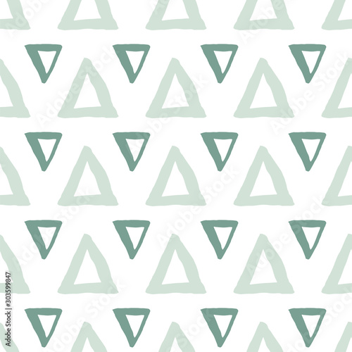 Geometric seamless pattern with line  triangle on white background. Abstract texture in hand drawn style for textile  Wallpaper  wrapping paper. Vector illustration