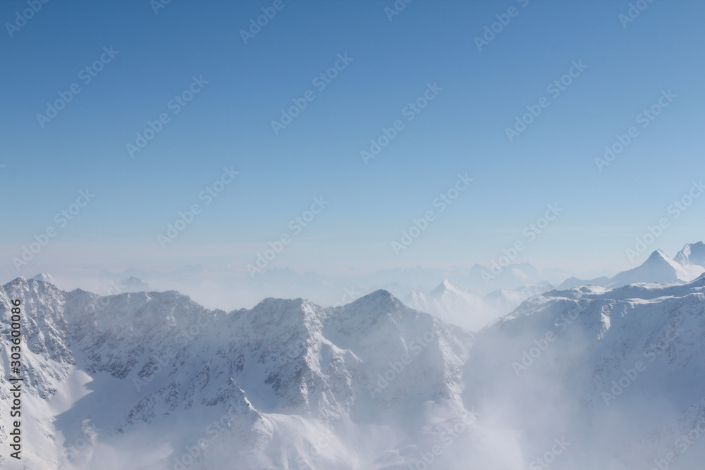 Obraz premium Zimowe góry w Soelden