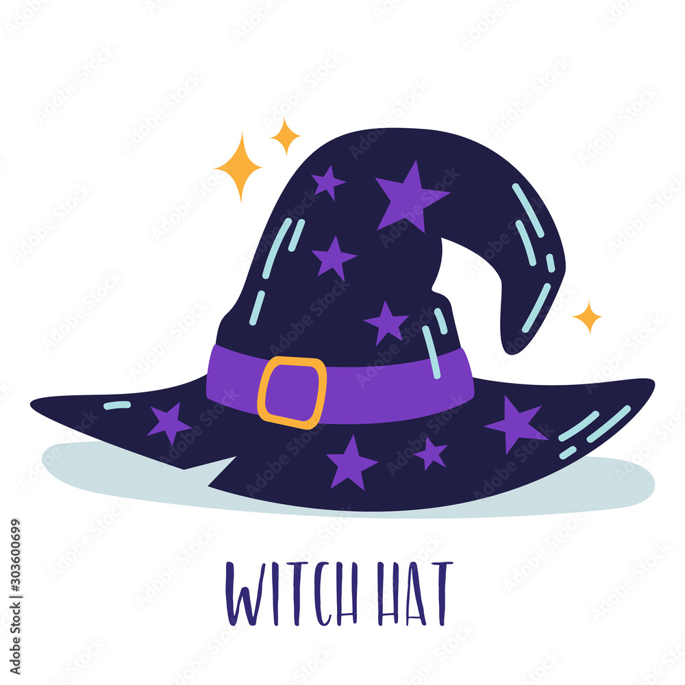 witches hat with stars