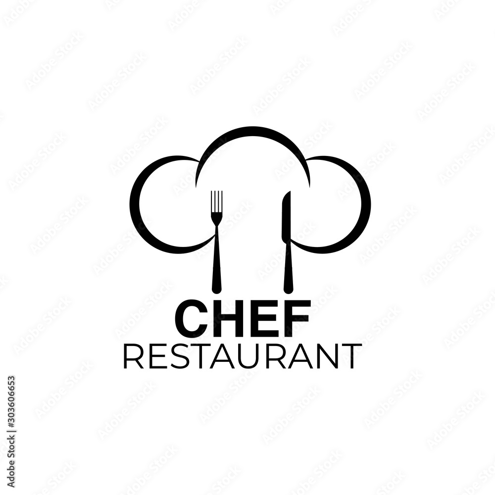 Chef logo vector Template. You can use for Restaurant logo and Food ...
