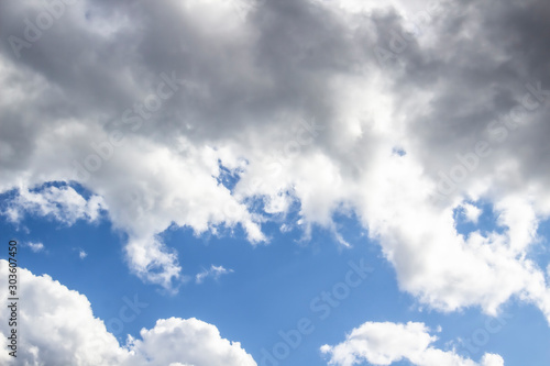 a clouds in the blue sky