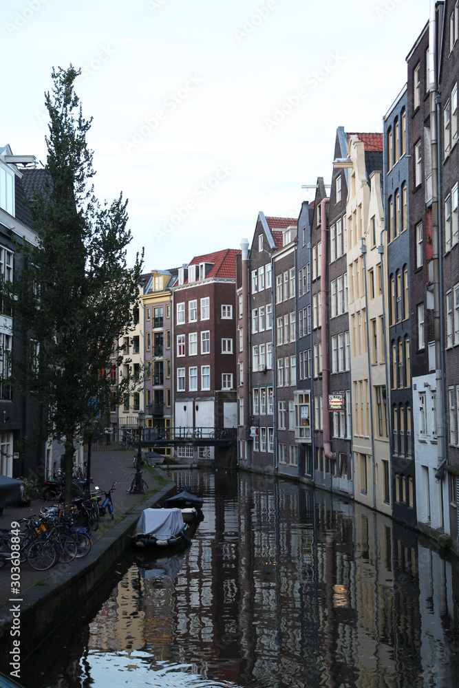 Naklejka premium houses in amsterdam