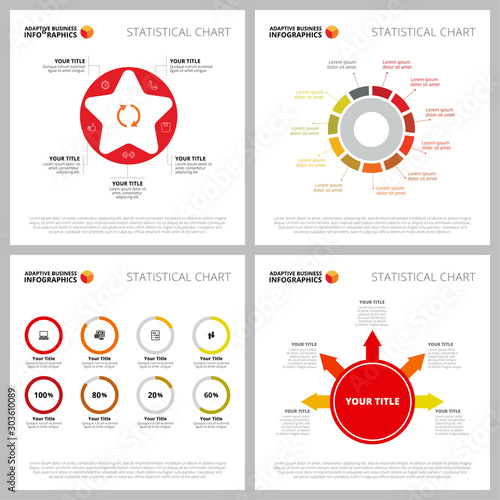 Creative infographic set for analytics