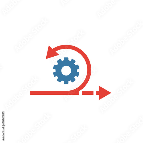 Agile icon. Simple flat element from content collection. Creative agile icon for templates, software and apps