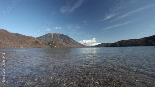 千手ケ浜から見た中禅寺湖と男体山