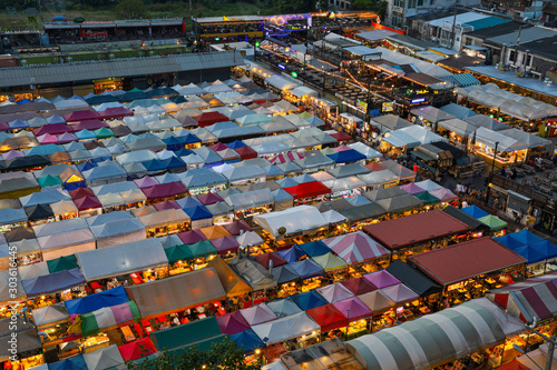 BANGKOK/THAILAND - 18th Nov, 2019 : Ratchada Train Night Market, Bangkok, Thailand. photo