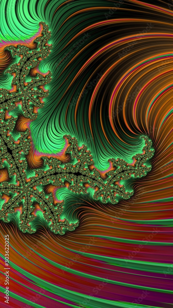 Artfully 3D rendering fractal, fanciful abstract illustration and colorful designed pattern Artfully 3D rendering fractal, fanciful abstract illustration and colorful designed pattern
