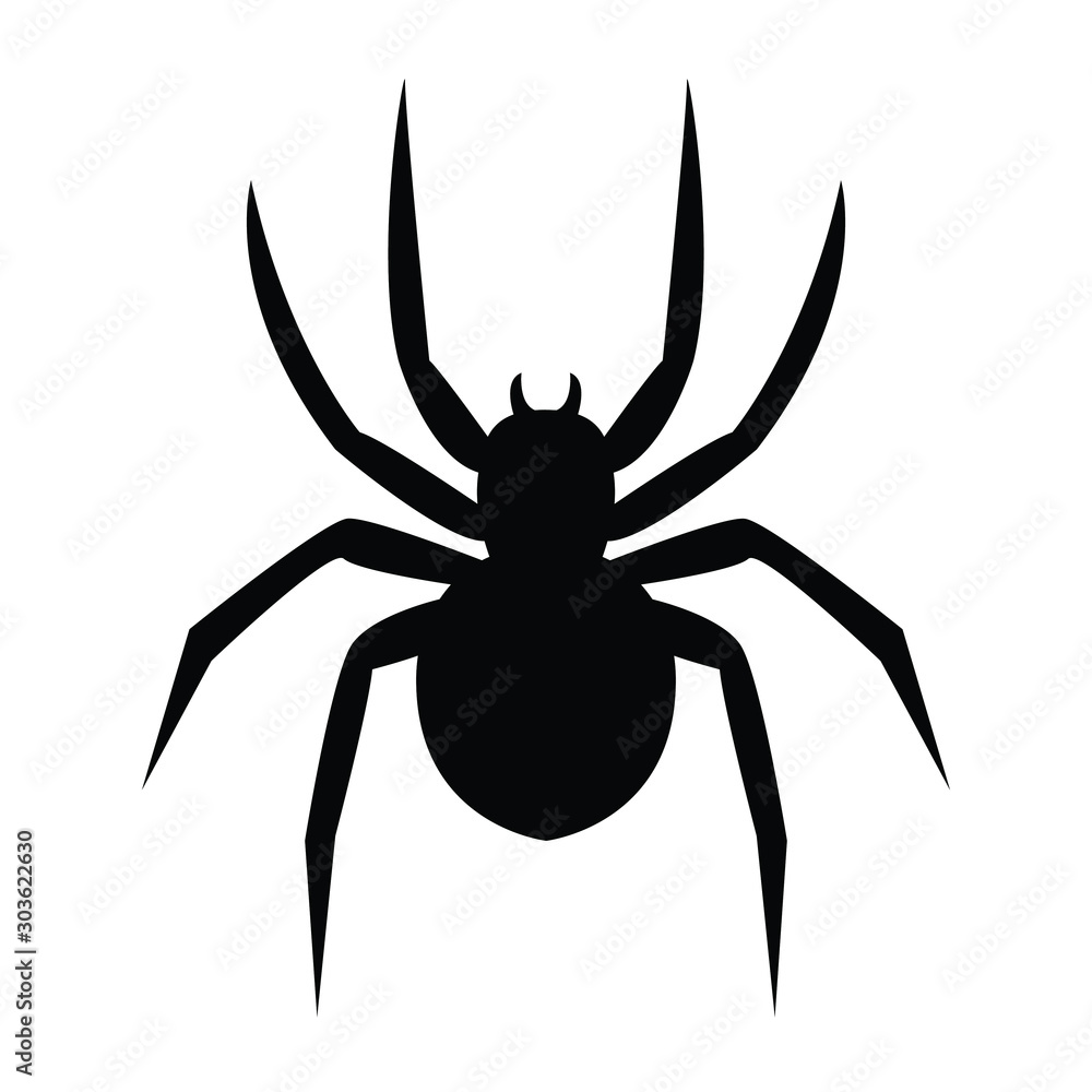 Spider silhouette vector Spider silhouette vector