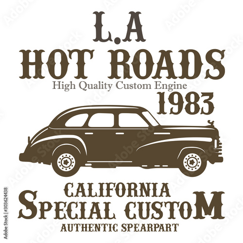 L.A hot roads high quality custom engine   California special custom design