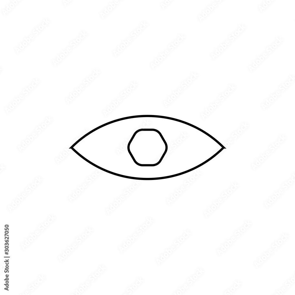 Eye icon. Social media watch button. Logo design element Eye icon. Social media watch button. Logo design element