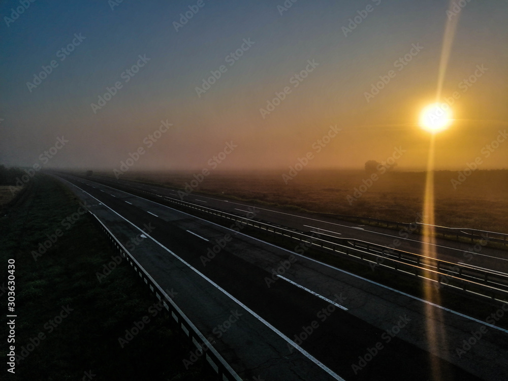 Fototapeta premium highway at night