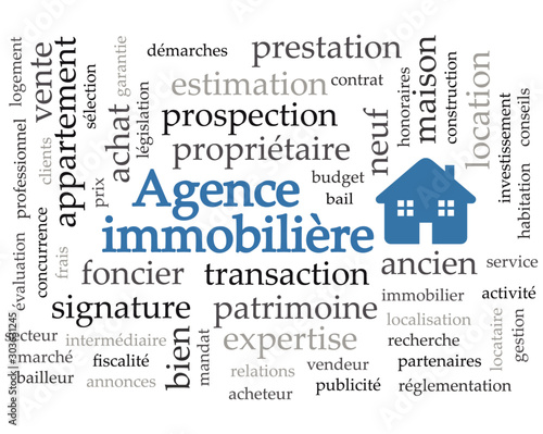 Logo agence immobilière.