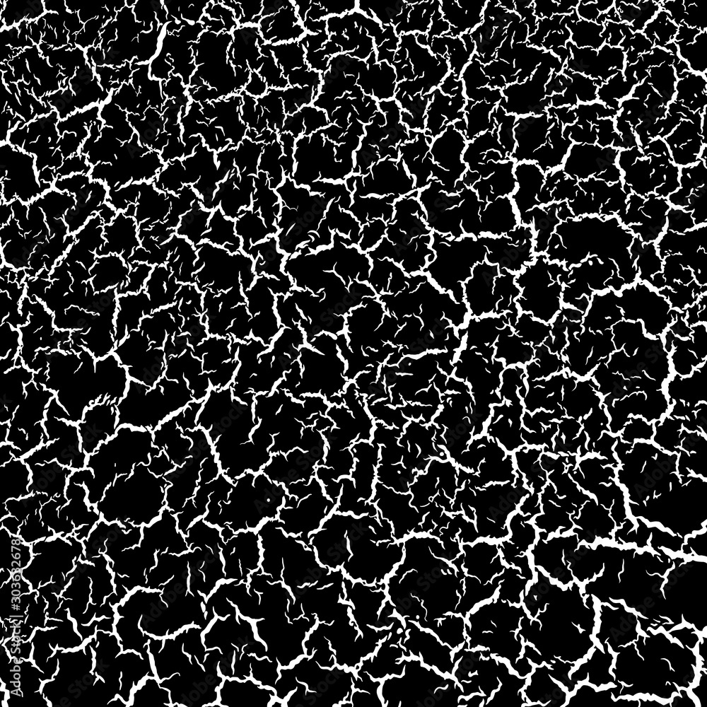 The cracks texture white and black.Contours.Chips.Ideas for your graphic design, banner, poster, packaging, for site or more The cracks texture white and black.Contours.Chips.Ideas for your graphic design, banner, poster, packaging, for site or more