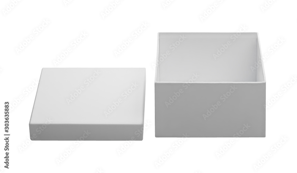 white box isolated on white background clipping path white box isolated on white background clipping path