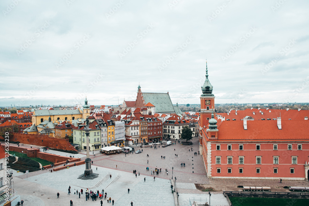 Obraz premium Warszawa, Zamek Królewski i Stare Miasto