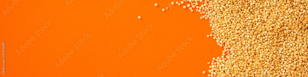 quinoa grain (porridge, super food is healthy snack) menu concept. food background. copy space. Top view quinoa grain (porridge, super food is healthy snack) menu concept. food background. copy space. Top view