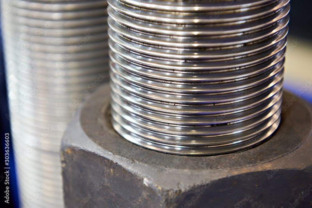 Fotografie Thread of bolt and nut