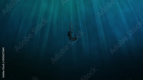 Drowned swimmer. photo