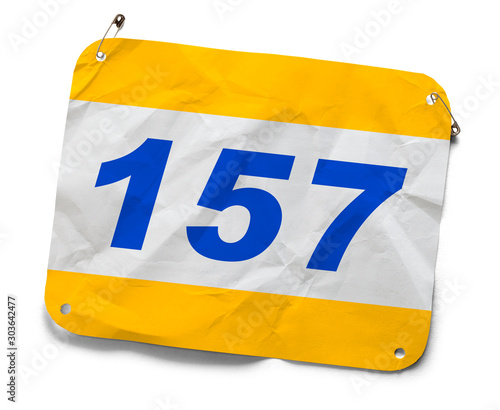 Marathon Number Bib