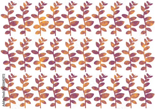 Leaf silhouette pattern with galaxy texture