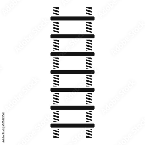 Farm ladder icon. Simple illustration of farm ladder vector icon for web design isolated on white background