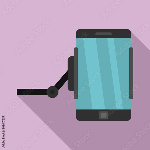 Phone hanger icon. Flat illustration of phone hanger vector icon for web design