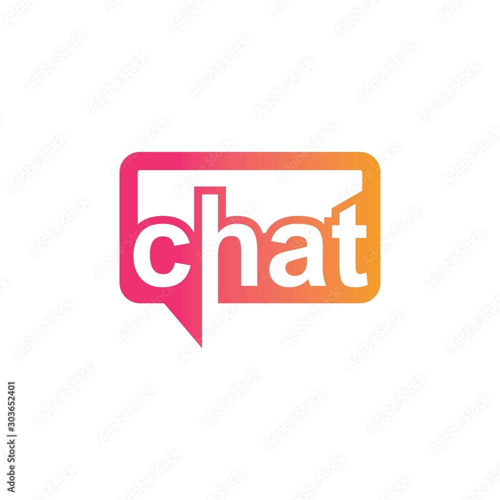 Chat app logo icon vector design template Chat app logo icon vector design template