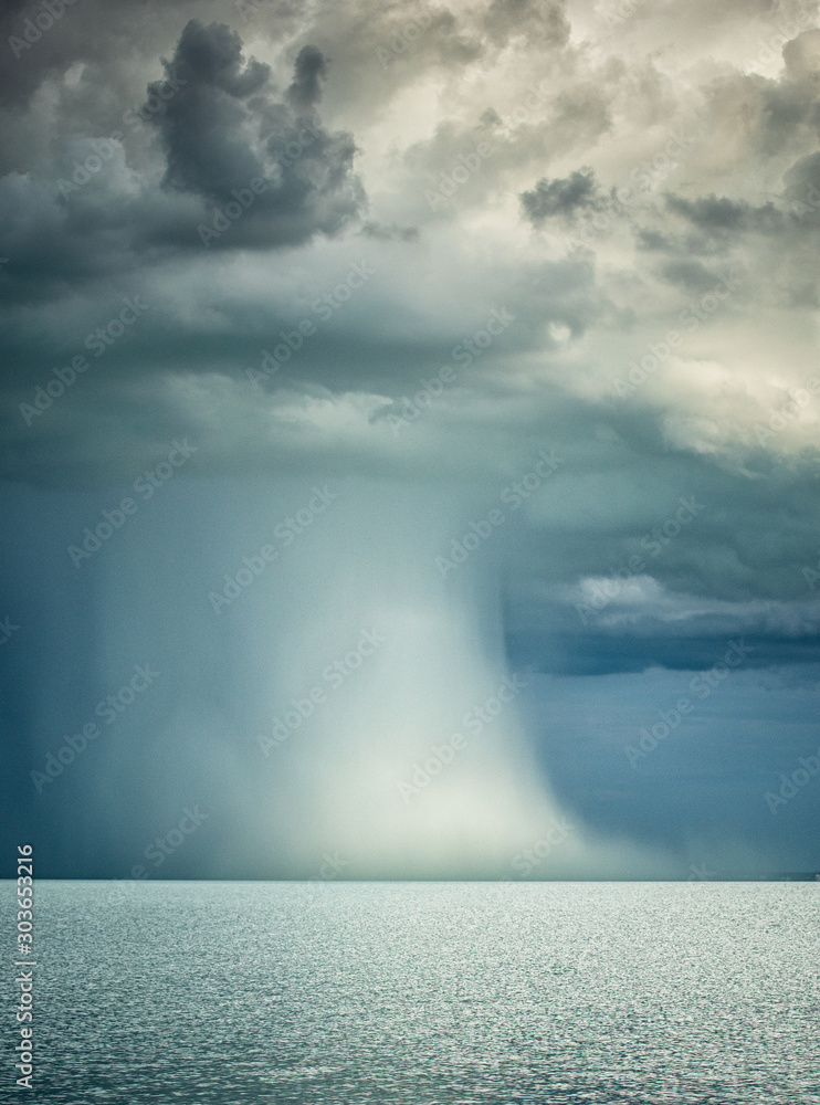 Storm over lake Balaton