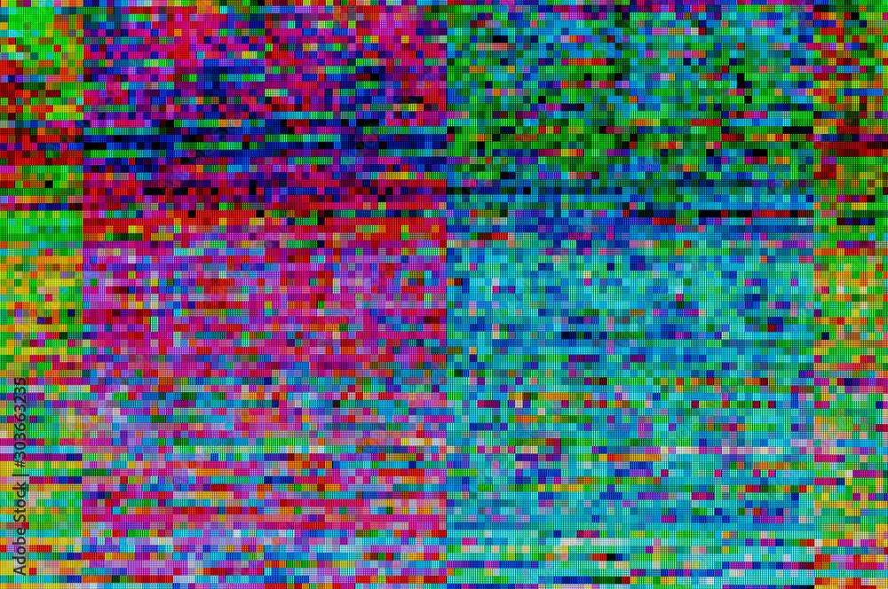 Pixel pattern of a digital glitch / Abstract background, pattern of a digital glitch.