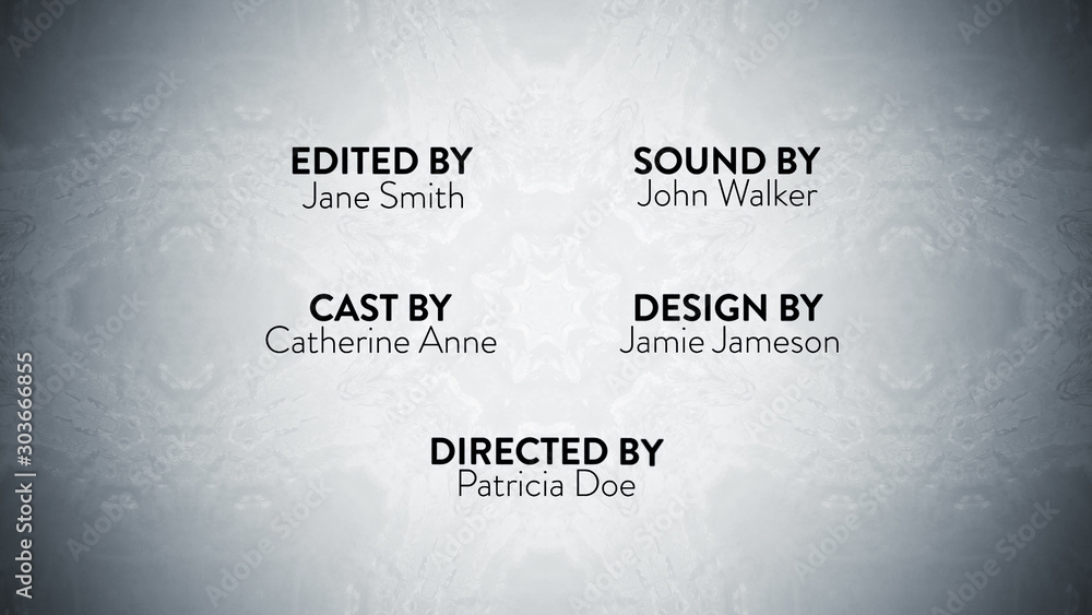 End Credit Template End Credit Template