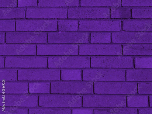 Purple new brick wall texture background.