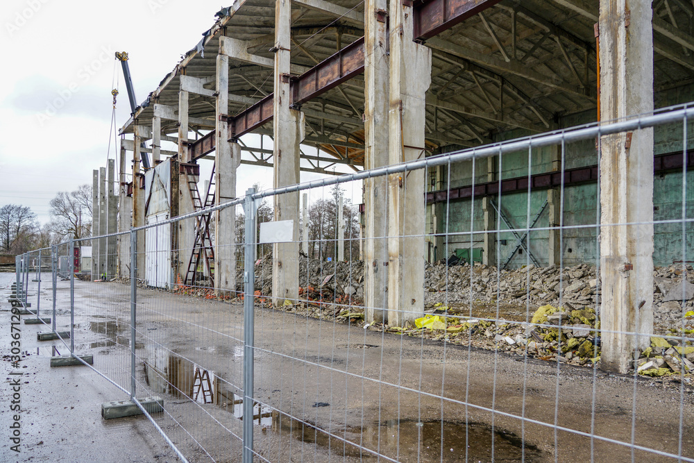 reconstruction and extension of an old factory hall reconstruction and extension of an old factory hall