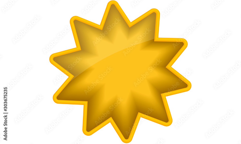 yellow golden colored 3d star button with gold rim, bullet Point, Aufzählungszeichen, Stern Button yellow golden colored 3d star button with gold rim, bullet Point, Aufzählungszeichen, Stern Button