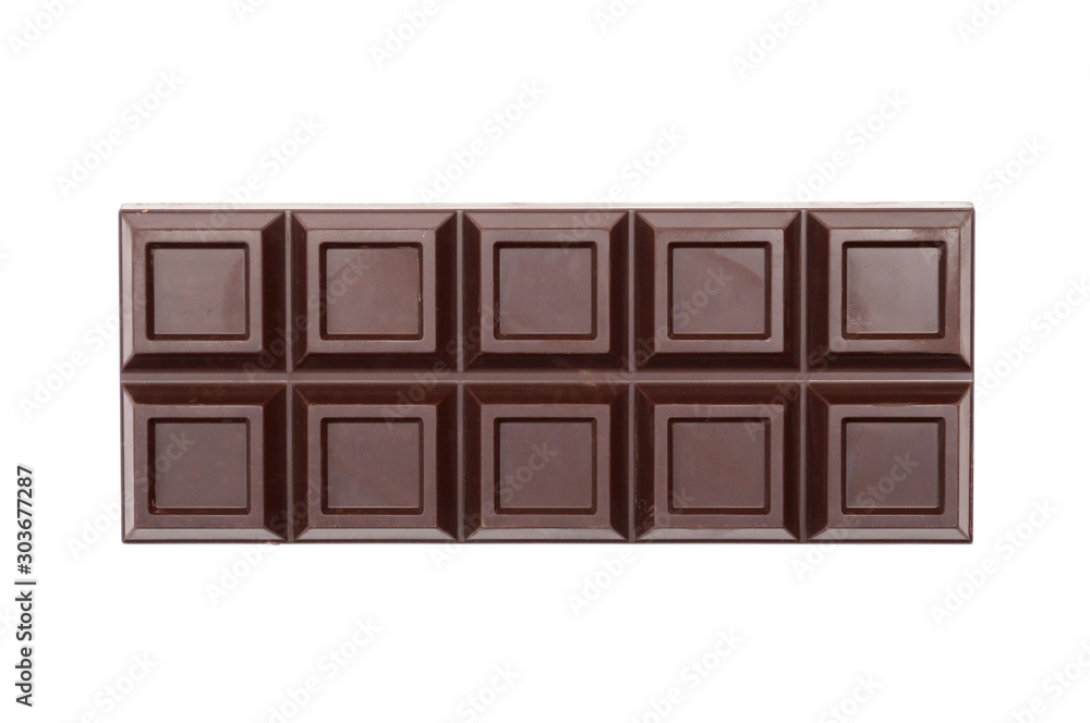 dark chocolate. isolated on white background dark chocolate. isolated on white background