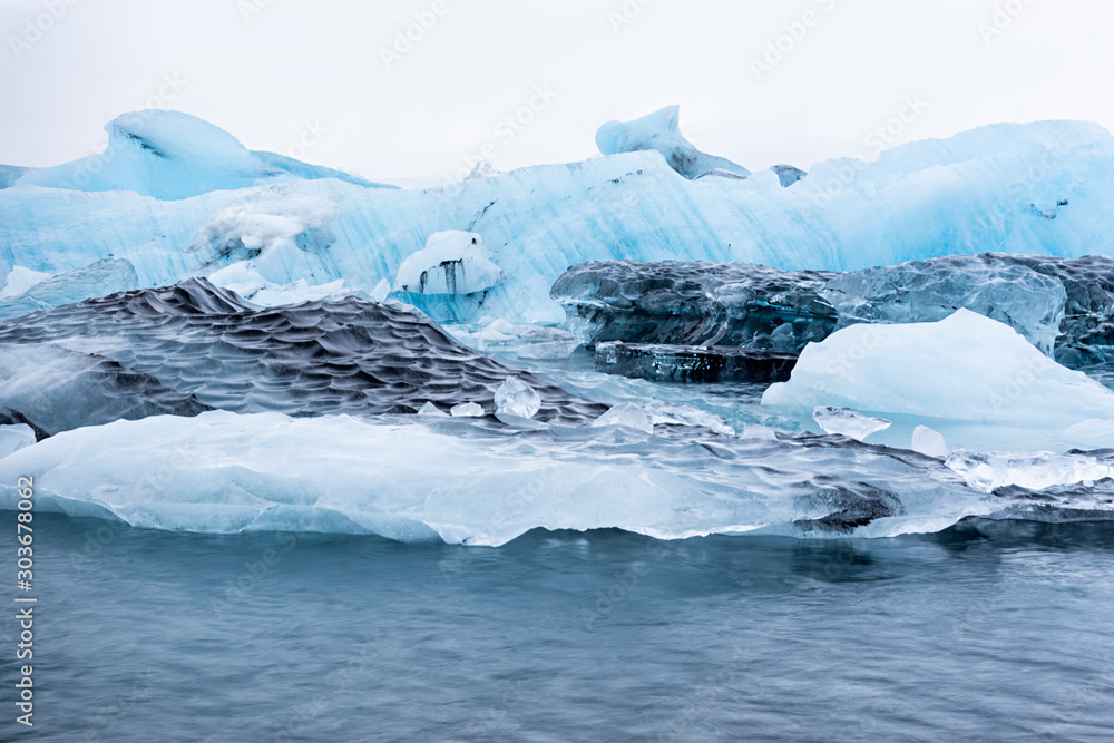 Laguna glaciar de Jökulsarlón , Islandia