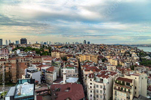 Panorama of Istanbul architecture City Istanbul Turkey.