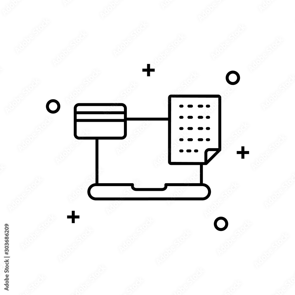 Notebook file bank card icon. Element of shopping icon Notebook file bank card icon. Element of shopping icon