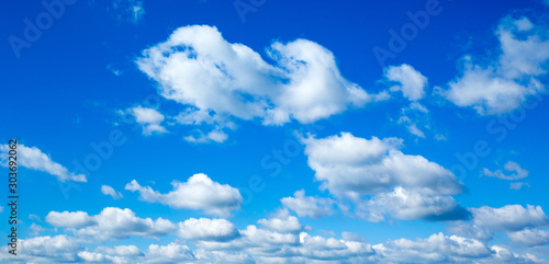 blue sky with cloud. clouds background © Pakhnyushchyy