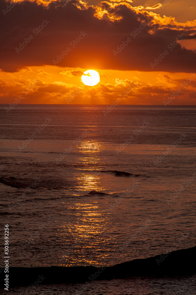 coucher de soleil ile de la Réunion