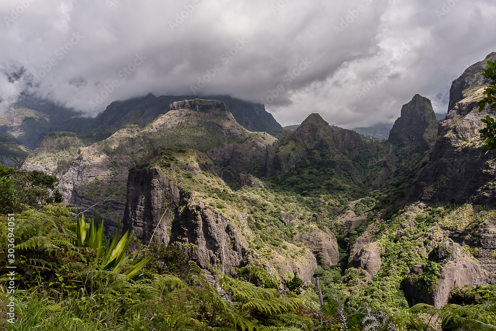 montagne volcanique ile de la Réunion
