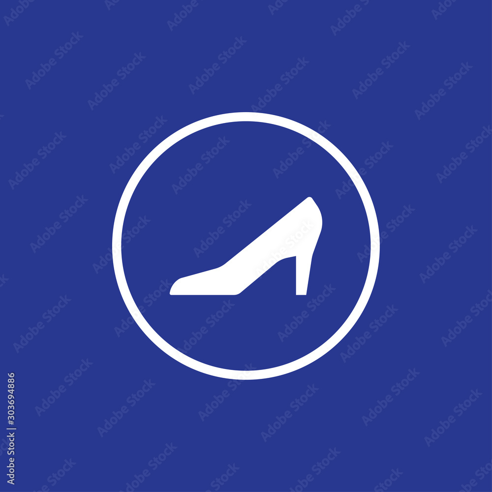 Woman shoes icon for web and mobile Woman shoes icon for web and mobile