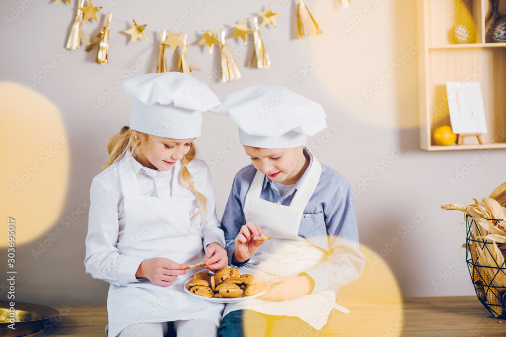 Little bakers. The children baked Christmas cakes. Little bakers. The children baked Christmas cakes.