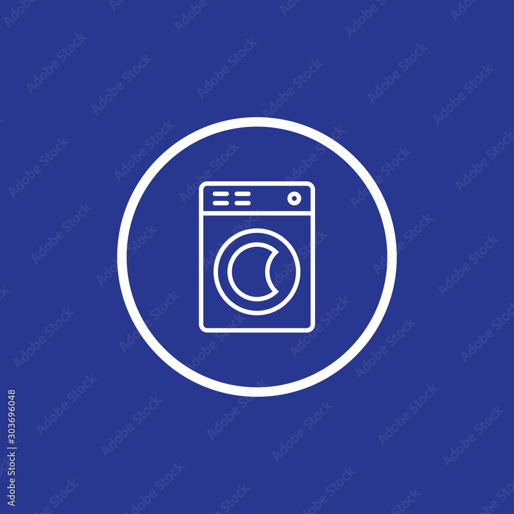 Washing machine icon for web and mobile Washing machine icon for web and mobile