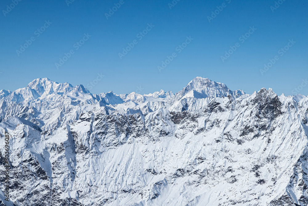 Mont Blanc - view from Matterhorn