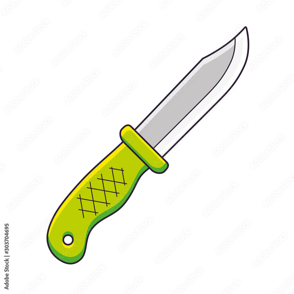 Foto Outdoor knife isolated