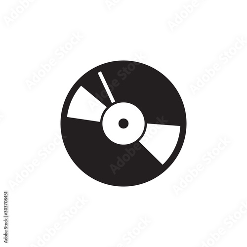 flat black glyph cd disk icon. Logo element illustration. cd disk design. vector eps 10 .cd disk concept. Can be used in web and mobile .